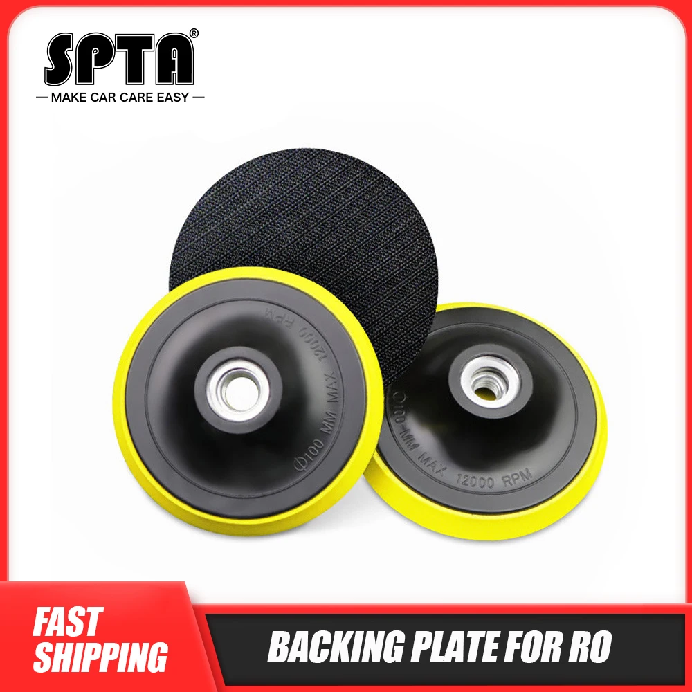 SPTA 3"/4"/5"/6"/7"Backing Plate Polishing Buffing Pad Backer Plate Hook&Loop Backer Buffer