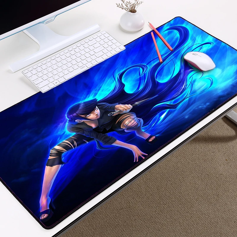 300x700x2mm Аниме Коврик для мыши Наруто Hyuga Hinata настольные коврики Uzumaki Наруто Большой размер лэптоп Ноутбуки PC игровые коврики - Цвет: 300x700x2mm