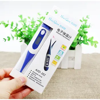 

Digital Lcd Large Screen Display Thermometer Flexible Tip Oral Mouth Underarm For Kids Adult Portable thermometer dropshippping