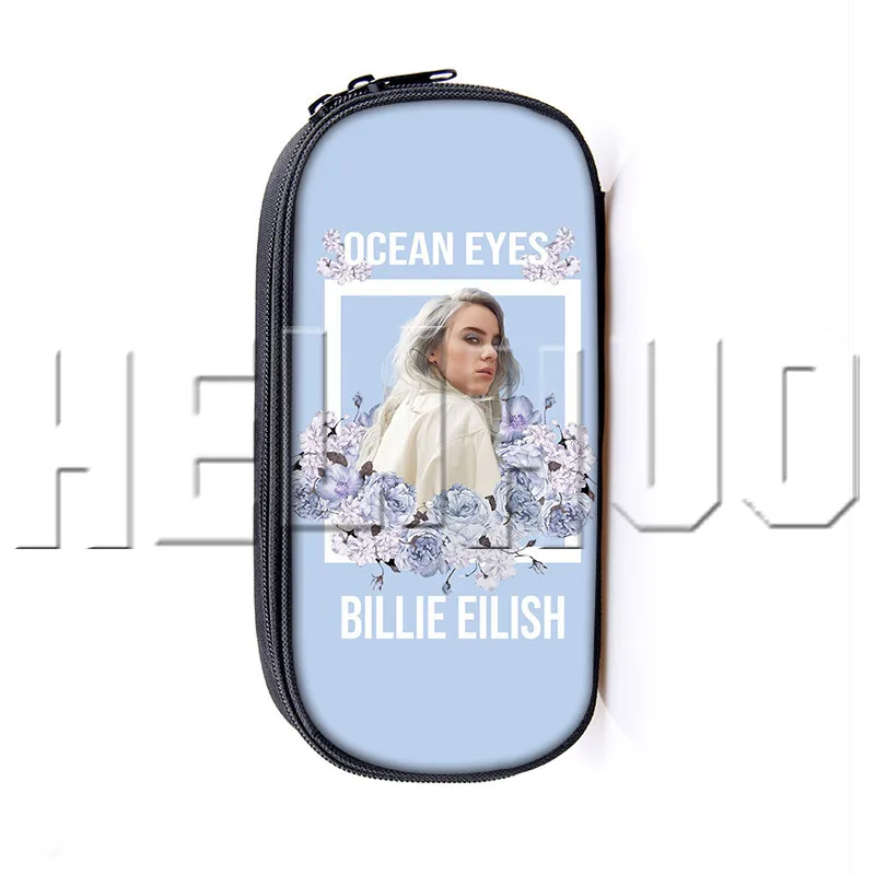 Billie Eilish чехол для карандашей, косметичка, чехол для женщин, сумки для макияжа, Подростковая ручка для девочек, коробка Bille Elish Singers, школьные принадлежности