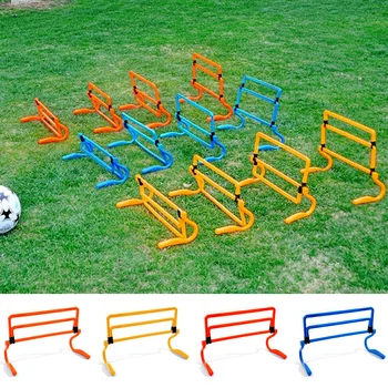 

1pc Teenager Football Training Hurdle Foldable Detachable Obstacle Adjustable Height Sensitive Speed Training Barrier for Jump#2