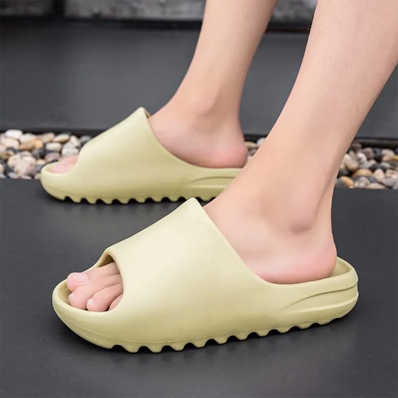 Zapatillas De interior para hombre y Mujer, Zapatos planos De plataforma, deslizantes, para casa, playa, verano, 2021