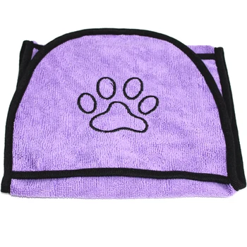 

Pet Dog Bath Towel Washable Bathroom Accessory Water Absorbent Quick Drying Indoor Outdoor Cats Foldable Home Soft Microfiber