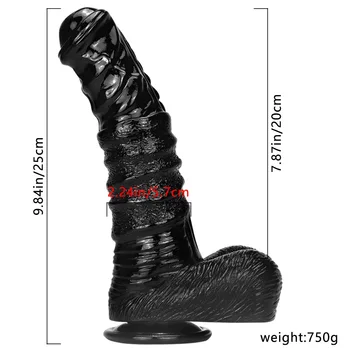 9.8 inch huge penis animal horse dildo dick with strong suction cup ribbed big sex toys for women flirt sex products hot 2