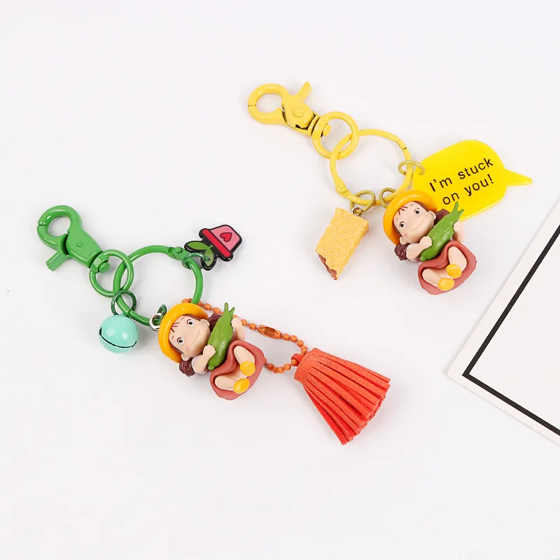 

Anime Cartoon Keychain Cute Key Ring Bag Pendant Doll Hayao Miyazaki Totoro Figure llaveros charms key chain brelok porte clef