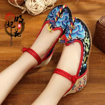 

cloth shoes summer new style slipsole embroidered shoes The increased national customs joker shoe