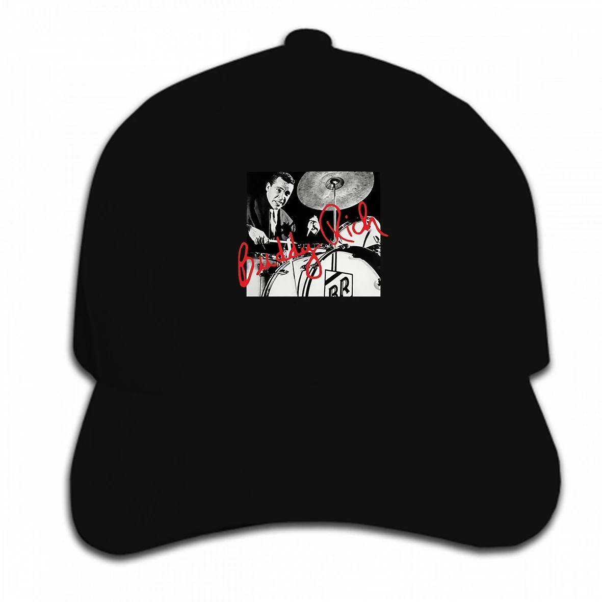 Print Custom Baseball Cap Buddy Rich Action shot w red signature traps drum wonder jazz great Hat Peaked cap | Аксессуары для