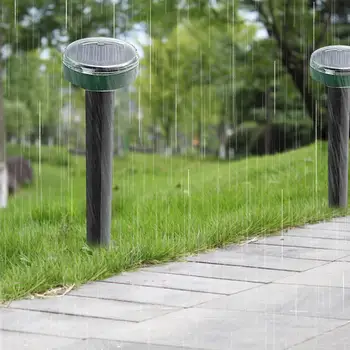 

Yard ABS 2pcs Solar Energy Pest Repeller Electronic Garden Ultrasonic Mouse Repeller Rodent Control Outdoor Gopher