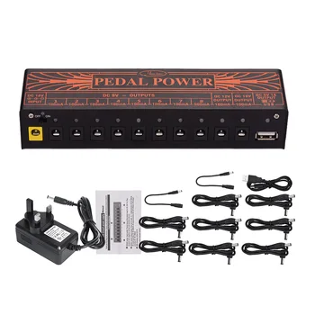 

Hot New Rowin Mini Guitar Effect Power Supply Station 10 Isolated DC Outputs for Guitar Effects with 5V USB Output Accessories