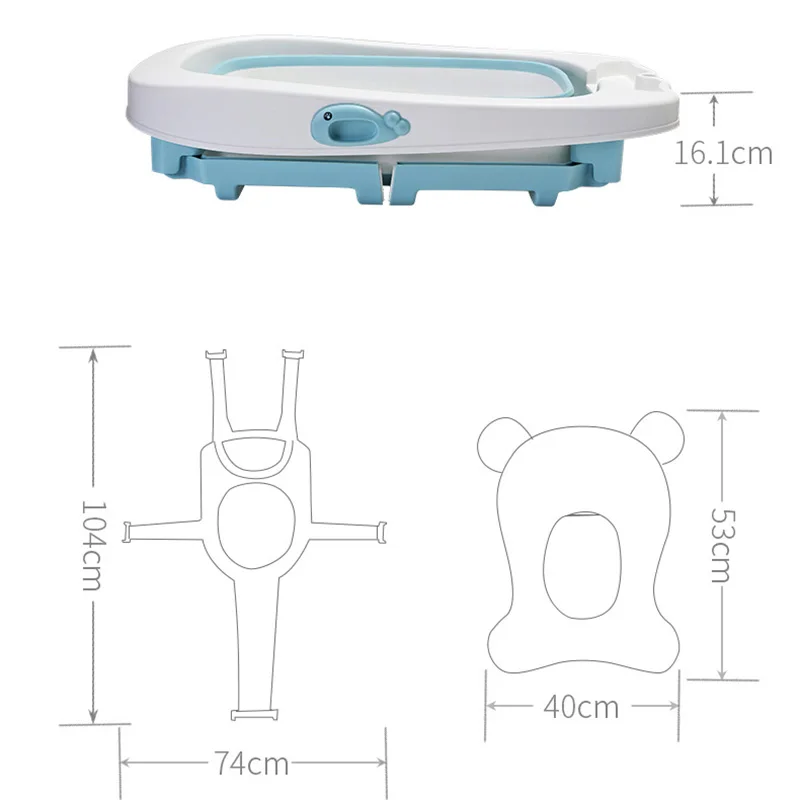 Детская складная ванна для младенцев, Складная портативная душевая раковина, Складная Ванна для детей 0-15 лет