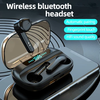 

TWS Wireless V5.0 Bluetooth Earphone HD Stereo Headphone Sports Waterproof Headset With Dual Mic And 1500mah Battery Charge Case