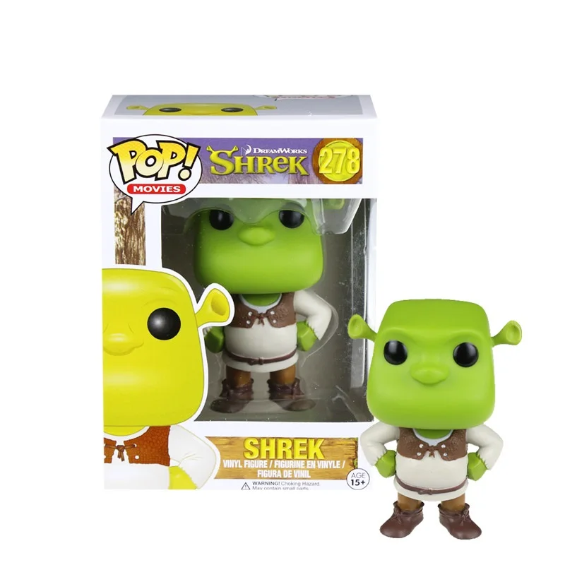Funko-Pop-Movies-278-Shrek-10cm-Vinyl-Action-Toy-Figures-brinquedos-Collection-Doll-Original-Model-Toys
