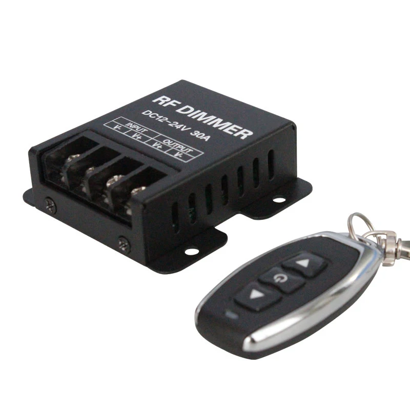 12V RF светодиодный диммер Беспроводная яркость 3 клавиши пульт дистанционного