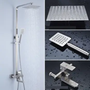 

Stainless Steel Shower Square Set