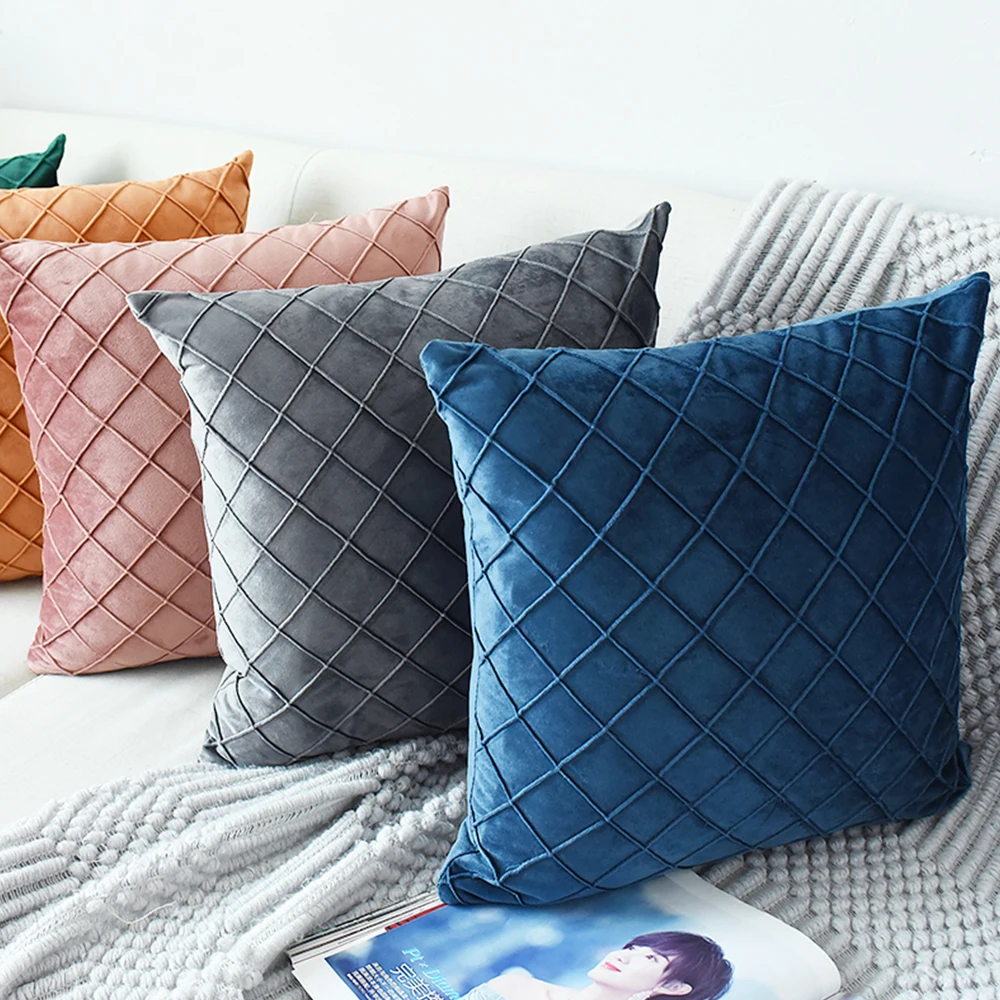 

2Pcs Farmhouse Decorative Throw Pillow Covers Burlap Linen Trimmed Tailored Edges Green 18 X 18 Inches, 45 X 45 Cm