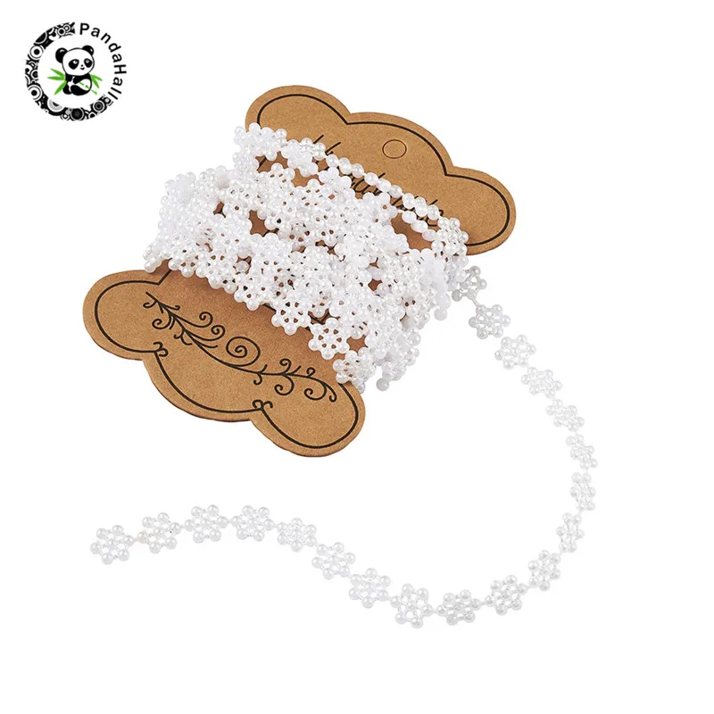 

pandahall 1 Set Plastic Imitation Pearl Garland Strand for Door Curtain Wedding Decoration DIY Stringing Material White 3 Sizes