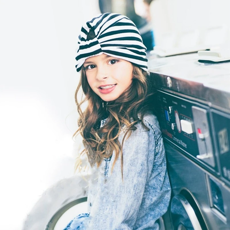 New Designed Cute Baby Hat Cotton Soft Turban Knot Girl Summer Hat Bohemian style Kids Newborn Cap for baby girls