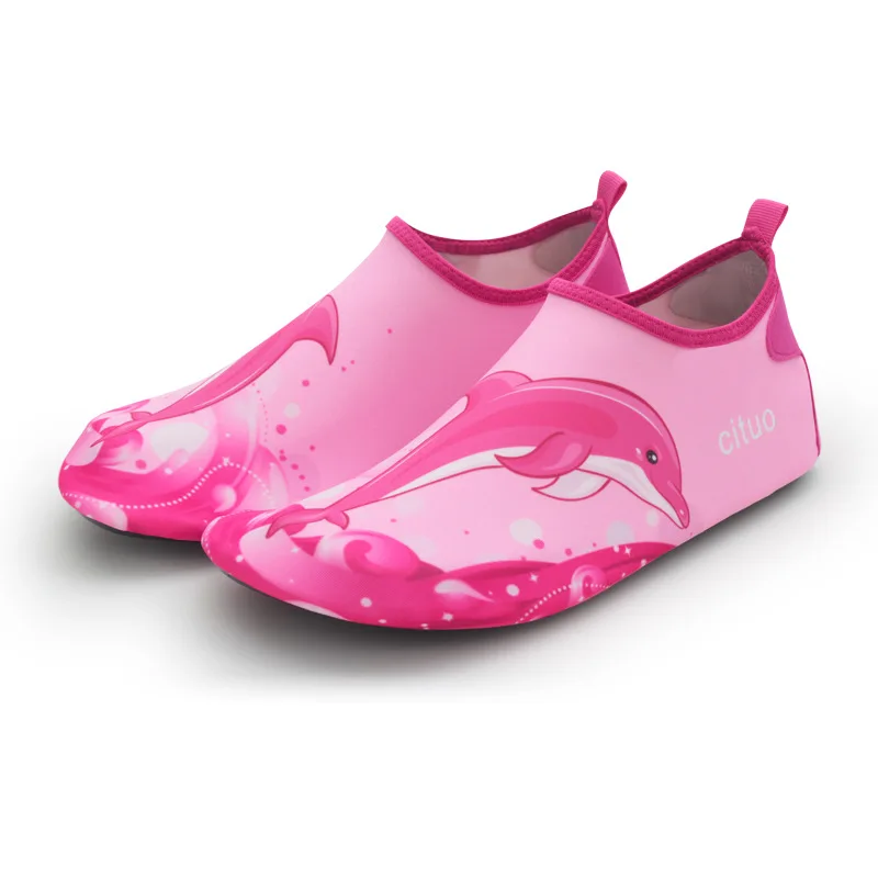 HMIYA Chaussures Aquatiques Enfants Antidérapantes Chaussures d'eau Enfants Pieds Nus à Séchage Rapide Chaussures d'eau Bébé pour Piscine et Plage 