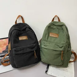 2021 New Japanese Harajuku Style Canvas Backpack Unisex Travel Backpack Fashion College Style Young Girl School Bags Women Bag