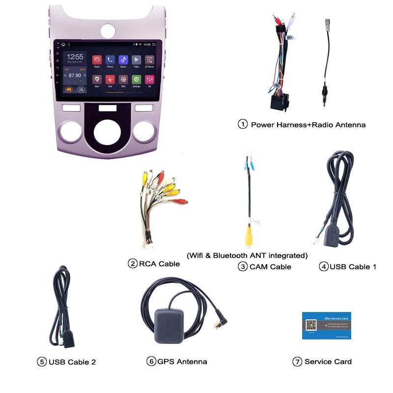 Discount 9 inch Android IPS 2.5D Car DVD GPS for KIA Forte Cerato 2008-2014 car Radio GPS navigation head unit build in wifi 5