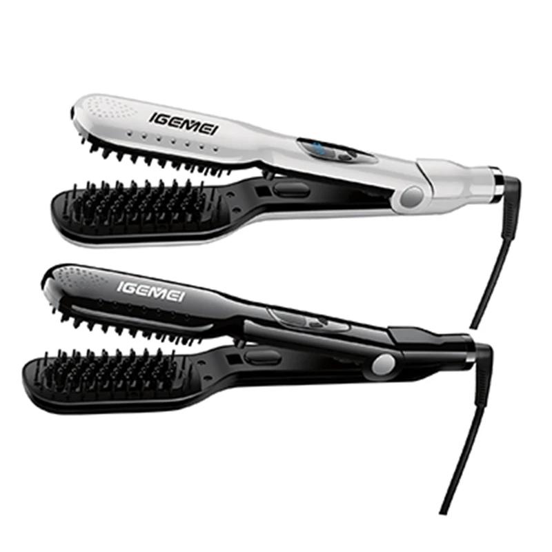 Выпрямитель для волос 450F с керамической щеткой 100 240 В|hair straightener brush|ceramic hair