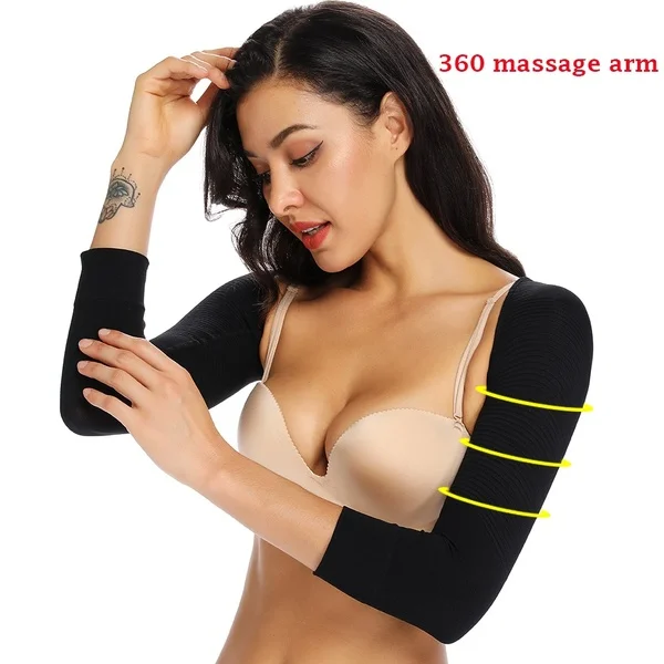 Upper Arm Shaper Humpback Posture Corrector Women Shoulder Slimmer Compression Shapewear Sleeves Body Shaper Back Support Tops yummie shapewear