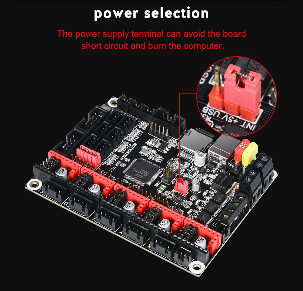 Bigtreetech Skr V1.3 Smoothieboard Placa 32 Bit + Bltouch + Tmc2208 Tmc2130 + Tft35 V2.0 Touch Screen vs Mks Gen l 3d Peças da Impressora 15 Bigtreetech skr v1.3 smoothieboard placa 32 bit