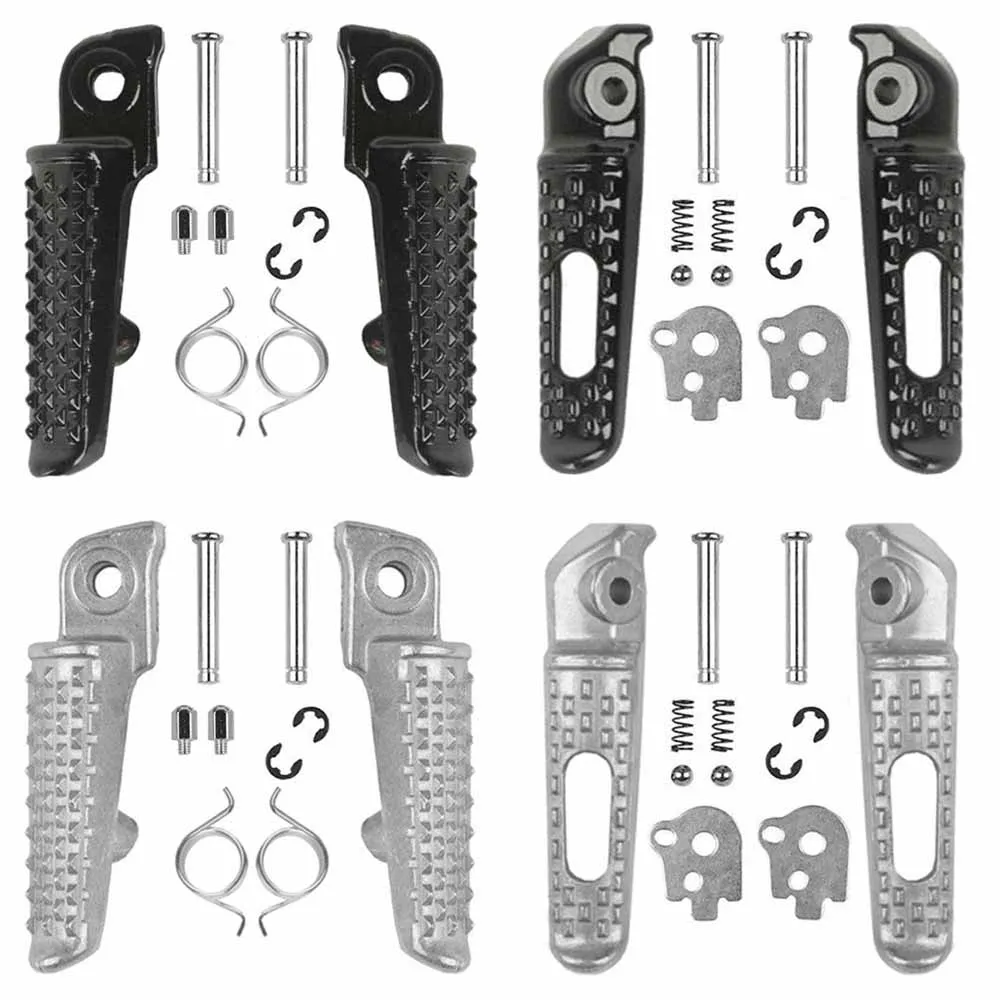 TDPRO Motorcycles Black Chrome Passenger Foot Rests Footpegs Front Rear Footrest for Honda CBR600RR CBR1000RR Bracket | Автомобили и