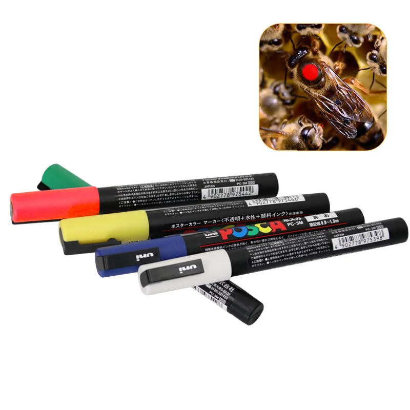 blau dauerhafte Imkerei-Ausrüstung Bienenmarkierungsstift aus Kunststoff 1pc Markierungsstift 