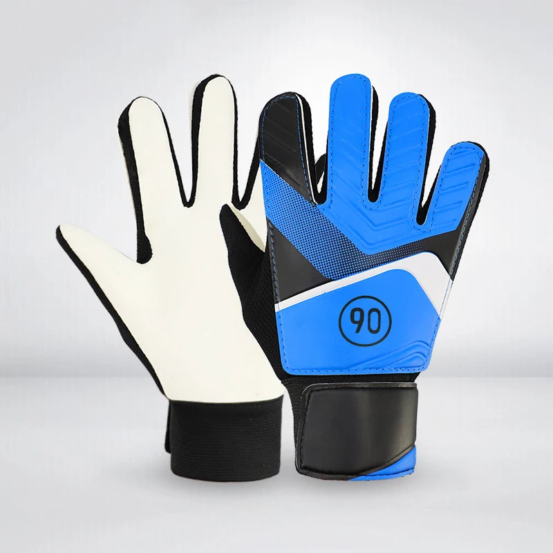 1 Pair Full Finger Gloves Children Teens Anti Slip Hands Wrap for Football Goalkeeper ENA88