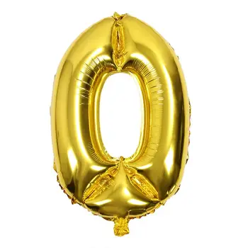 

32 inches gold Number Digit Foil Balloons Helium Balloons Birthday Wedding Decorations Air Balloons Party Event