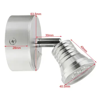 

1pc Wall spotlight LED Aluminum alloy Home 3W Replacement Light Fixture