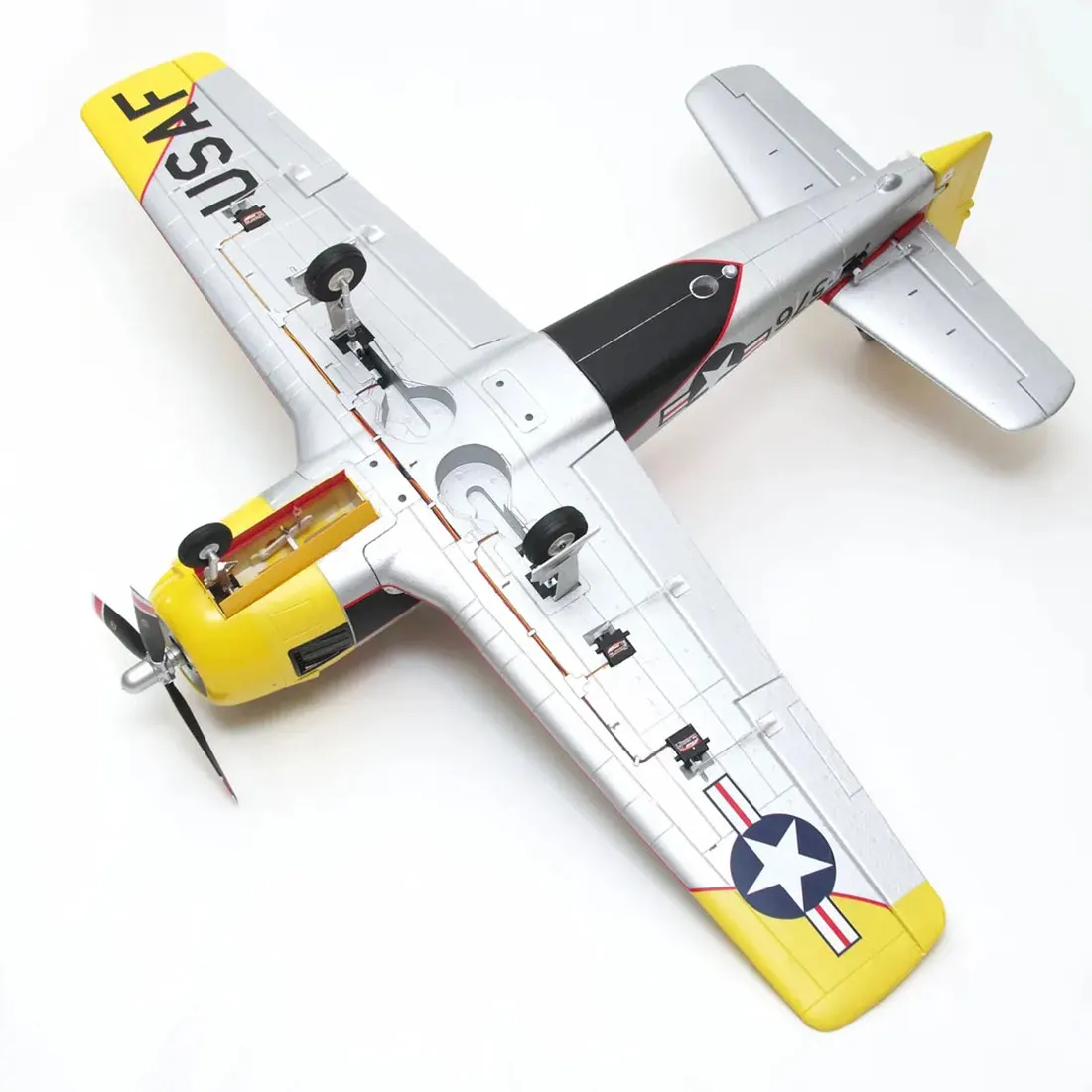 Новинка хит 1100 мм T 28 Jrojan нижний одно крыло истребитель RC самолет модель в сборе