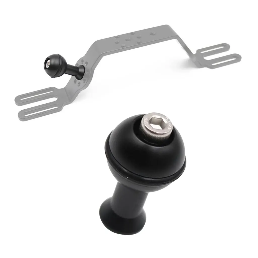 M6 M5 Ball Head for Underwater Handheld Stabilizer Handle Diving Light Arm Joint Underwater Photography Accessory Black