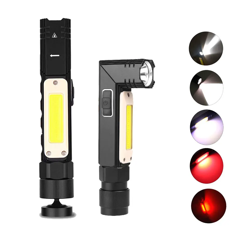 

COB LED Worklight USB Rechargeable Working Flexible Magnetic Lamp Flashlight Emergency Light Torch lanterna for outside work
