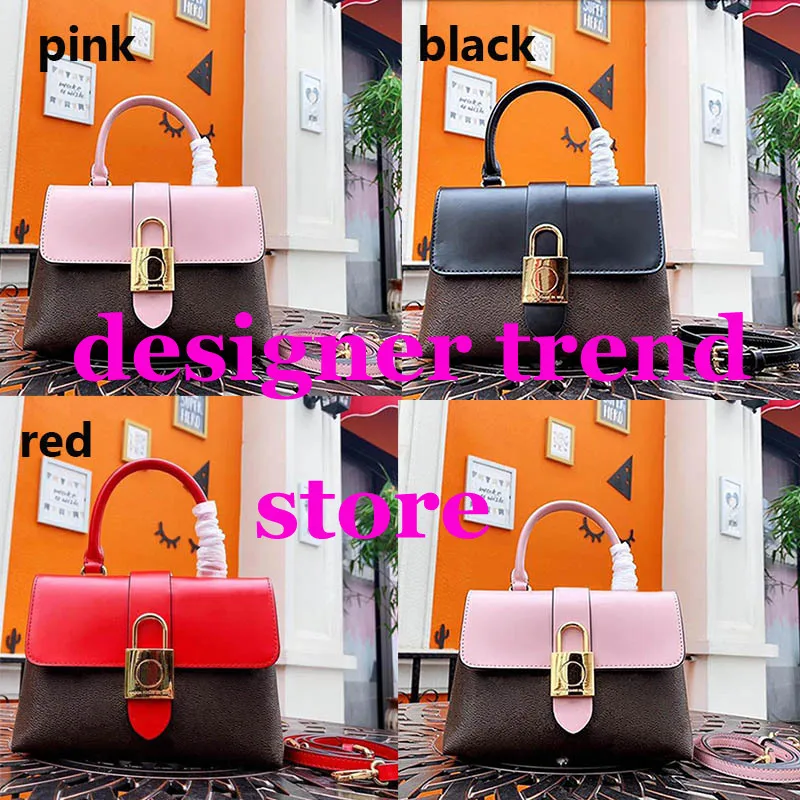 

Genuine Leather 2019 Luxury Lock Women Famous Designer Chain Brand Shoulder Bag Handbag Crossbody Women Clutch Bags M43129