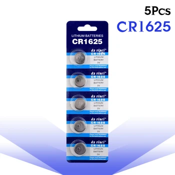 

YCDC 5pcs 3V CR1625 Lithium Button Batteries BR1625 LM1625 KCR1625 Cell Coin Lithium Battery For Watch Electronic Toy Clocks