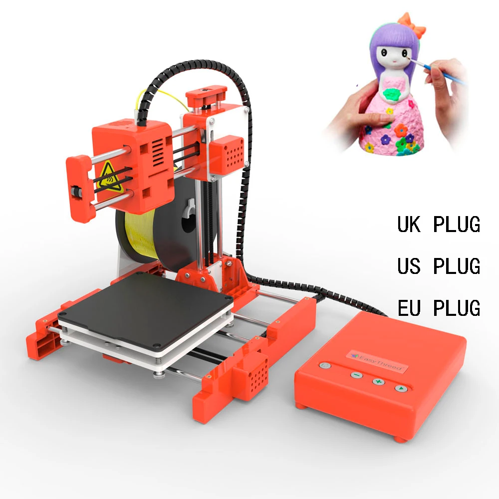 Wysokiej jakości Mini 3D drukarki dla gospodarstw domowych edukacji i studentów 100*100*100mm rozmiar wydruku wsparcie jeden klucz drukowania Wysokiej jakości Mini 3D drukarki dla gospodarstw domowych edukacji i studentów 100*100*100mm rozmiar wydruku wsparcie jeden klucz drukowania