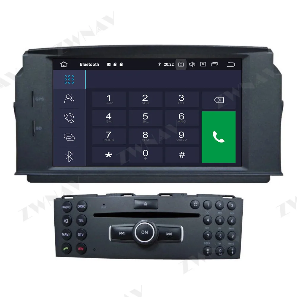 64GB DSP Carplay For MERCEDES BENZ C Class C180 C200 C230 W204 Android 10 Screen GPS Navi Audio Stereo Radio Recorder Head Unit