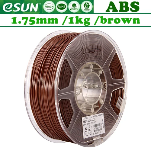 ABS PRO ESUN 3d принтер накаливания esun 1,75 мм 1 кг 340 м/для 3d принтера/RU - Цвет: ABS Brown