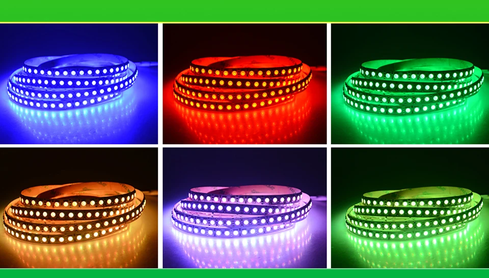 Светодиодные ленты 5050 RGB светодиодные огни 12В гибкий украшения дома освещение SMD 5050 Водонепроницаемый светодиодный лента RGB/белый/теплый белый/синий/зеленый/красный
