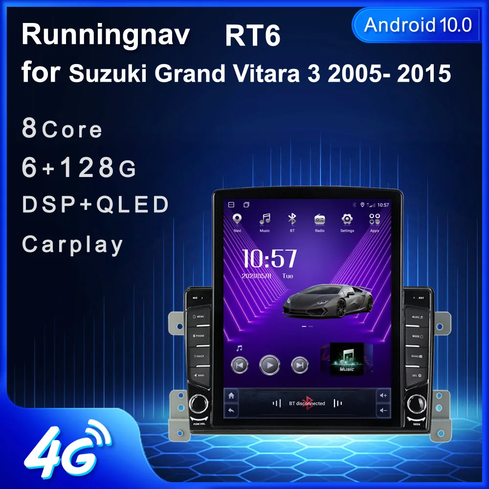 

Runningnav для Suzuki Grand Vitara 3 2005 2006 2007 - 2015 Tesla Тип Android автомобильное радио мультимедийный видеоплеер навигация GPS