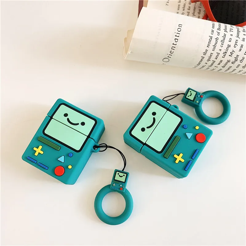 Чехол для AirPod 2 мягкий силиконовый чехол 3D приключений времени игры в машинке