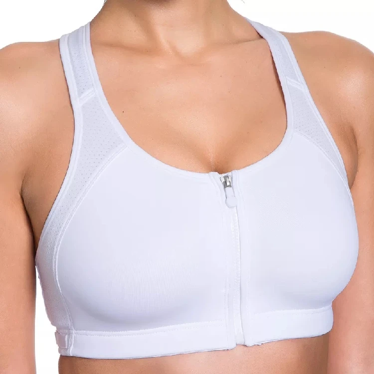 Женское нижнее белье с полным покрытием s M edium молнией спереди Racerback Tech Pro