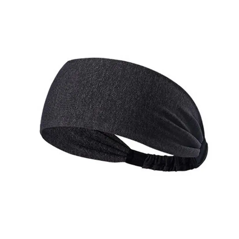 Dark Gray Повязка на голову для йоги спортивные женские Беговые Спортивные ободки головная повязка в виде чалмы Женская повязка на голову спортивная Женская повязка для йоги - Цвет: Dark Gray