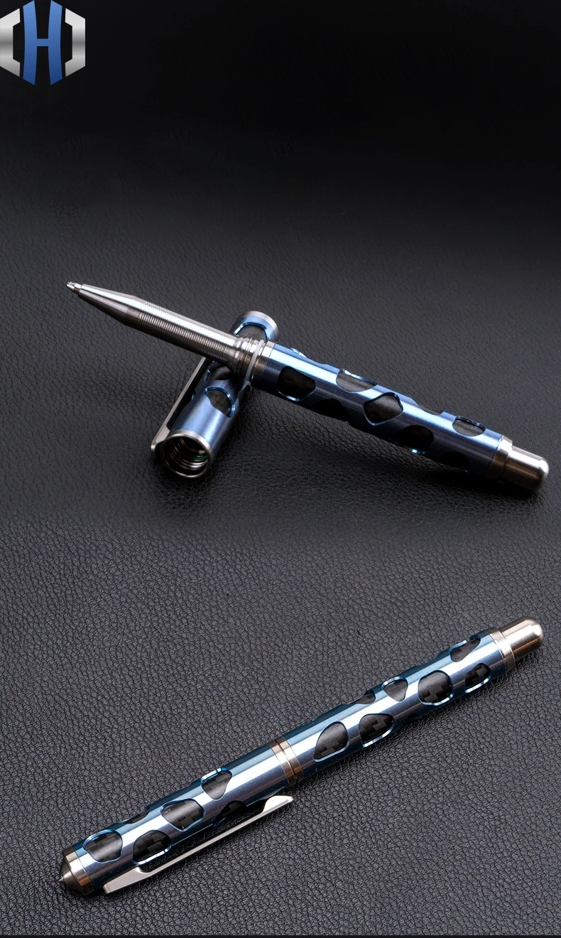Тактическая ручка из титанового сплава, вольфрамовой стали, нейтральная ручка для подписи, многофункциональная Наружная ручка для автомобиля
