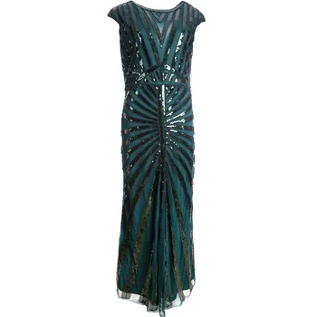 

Maix Long Dress Embroidery Sequin Beaded Female Dresses Evening Party