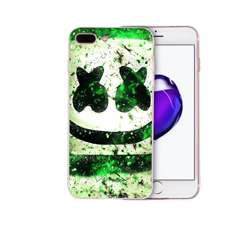 Мягкий силиконовый чехол для телефона DJ Marshmello marshmallow для iPhone 6 7 8 6s plus shell X XR XS максимальный чехол 5 5S se для TPU Apple Coque - Цвет: case 9