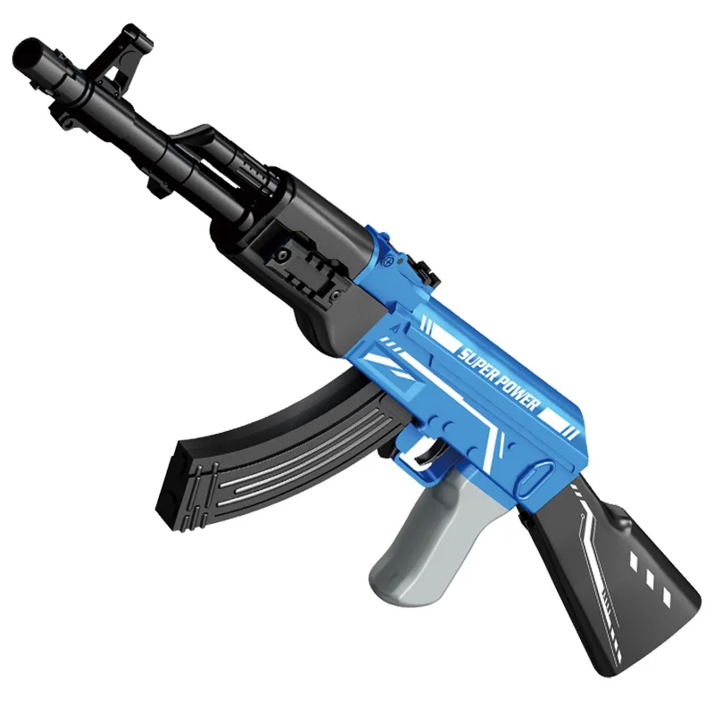 Мягкая резиновая пуля AK47 рандомное бластерное оружие игрушечная винтовка