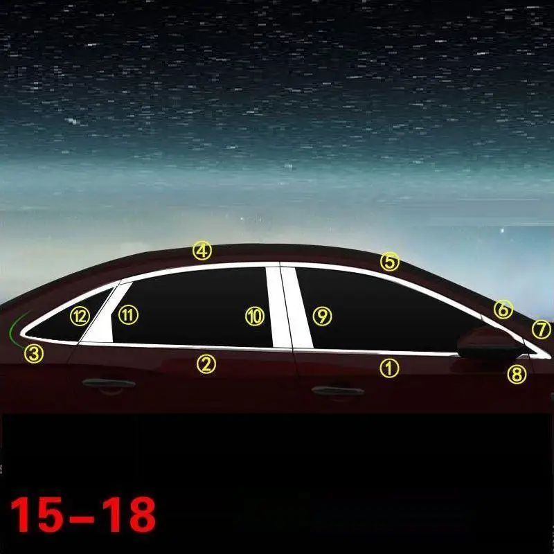Авто модификация Automovil декоративные окна тела внешние части стикер полосы